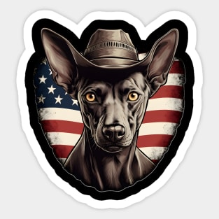 Patriotic Mexican Hairless Sticker